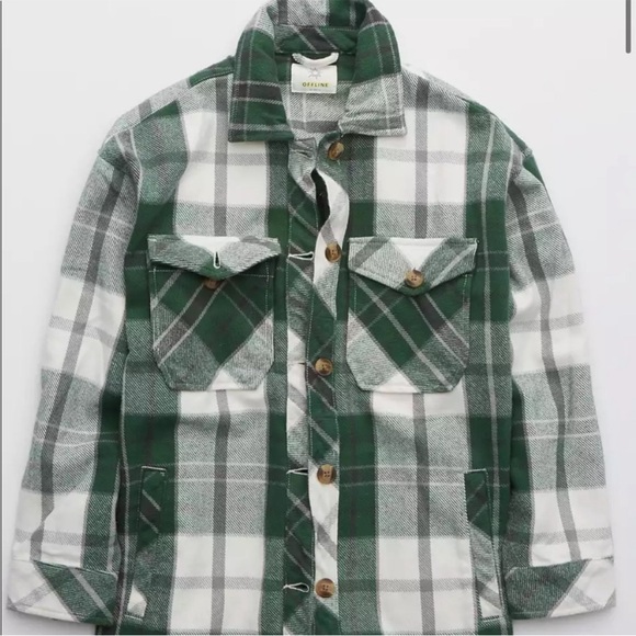 aerie Jackets & Blazers - Aerie Offline Plaid Flannel